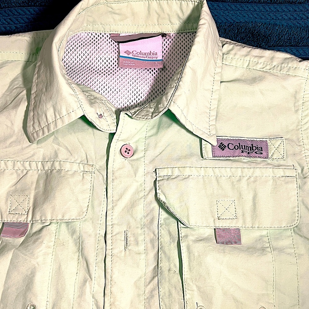 Boys Columbia Performance Fishing Gear (PFG) Shirt (Sz Small)